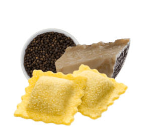 Ravioli Cacio e Pepe 125g.